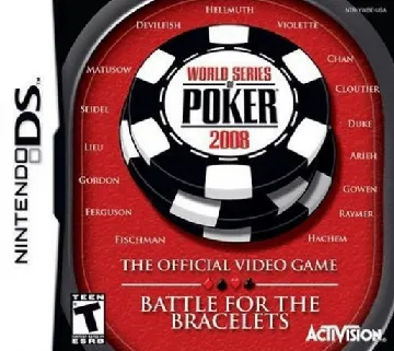 World Series of Poker 2008 - The Official Video Game - Battle for the Bracelets (USA) box cover front